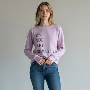 Ideology Women's Purple You Are Beautiful Graphic Top Ladder Back Tank